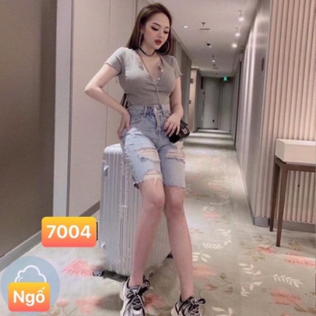 QUẦN NGỐ JEAN RÁCH CÁ TÍNHmã 7004