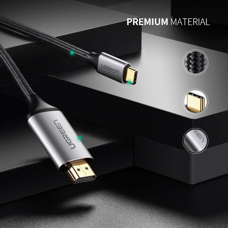 CÁP CHUYỂN USB-C RA HDMI 4K 1.5 MÉT UGREEN 50570 - Hàng chính hãng