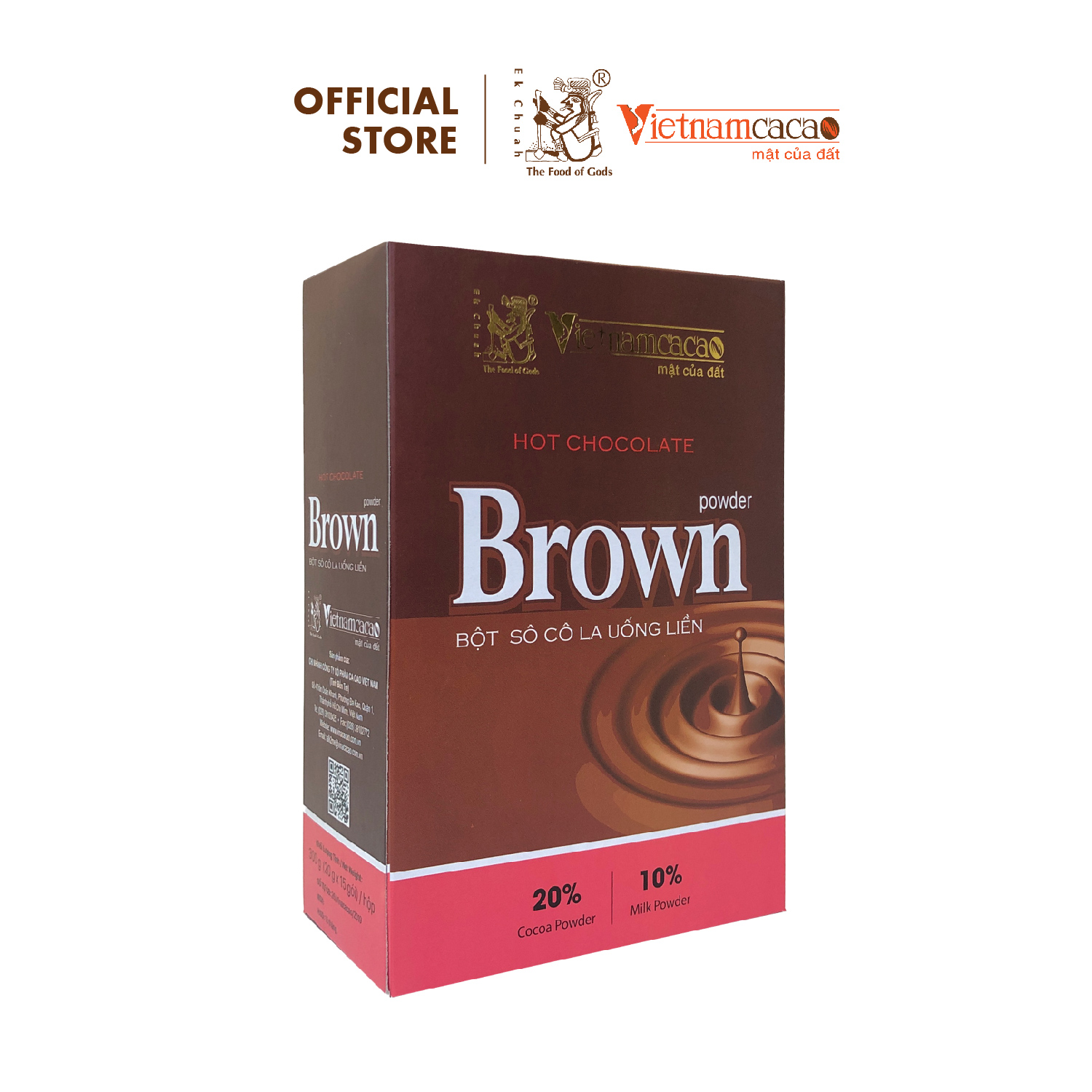 Bột Cacao Hot Chocolate Brown Vinacacao (300g)