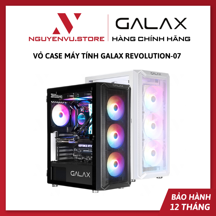 Vỏ Case máy tính Galax Revolution-07 (Tặng kèm 4F) - Hàng chính hãng