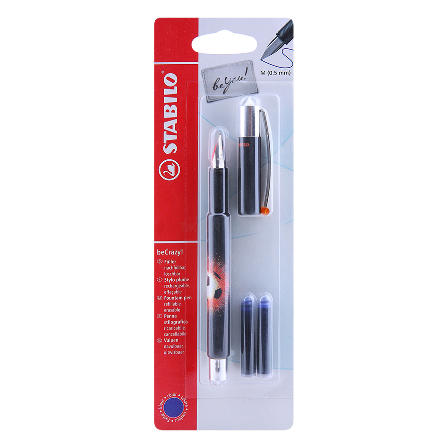 Vỉ bút máy BeCrazy Stabilo B-48824-5