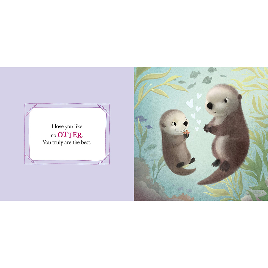 [Pre-order] I Love You Like No Otter: A Funny and Sweet Board Book for Babies and Toddlers (Punderland)