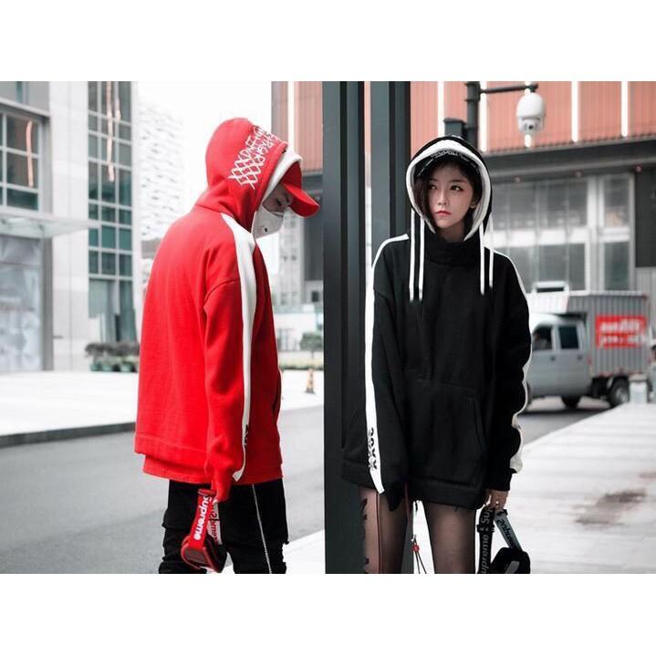 (40-58kg) Áo hoodie unisex nón in chữ chất nỉ bông mòng. Áo khoác hoodie. Có ảnh thật trải sàn