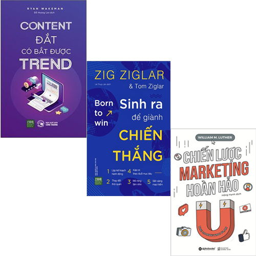 Combo 3 Cuốn Sách : Content Đắt Có Bắt Được Trend + Sinh Ra Để Giành Chiến Thắng + Chiến Lược Marketing Hoàn Hảo