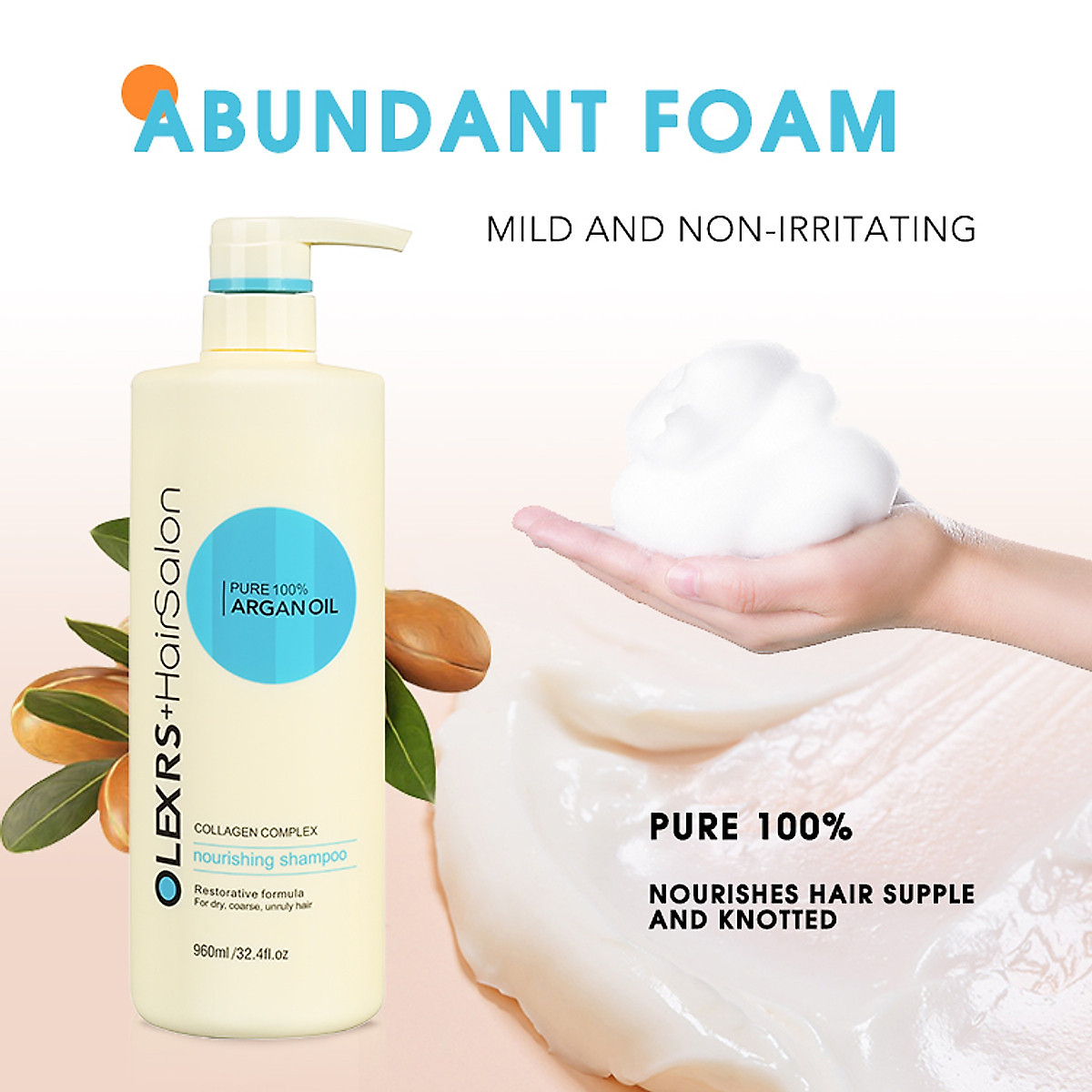 Dầu gội xả ***Olexrs*** Hair Salon 960ml, phục hồi ngừa rụng kích mọc tóc *MỀM MƯỢT* NGĂN GÃY RỤNG MỌC TÓC