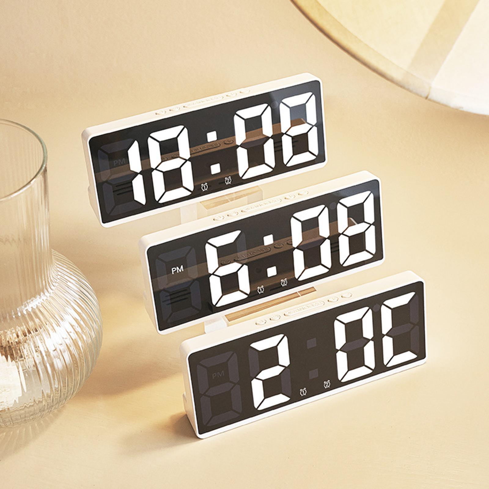 Large Number Clock Table Date LED Display for Elderly Home