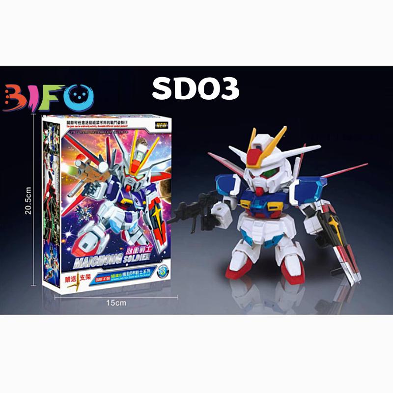 Mô hình lắp ráp bằng nhựa Gundam giá rẻ SD BB bộ sưu tập Destiny Freedom Thunder Justice Pulse-CLOUDSTOREV2