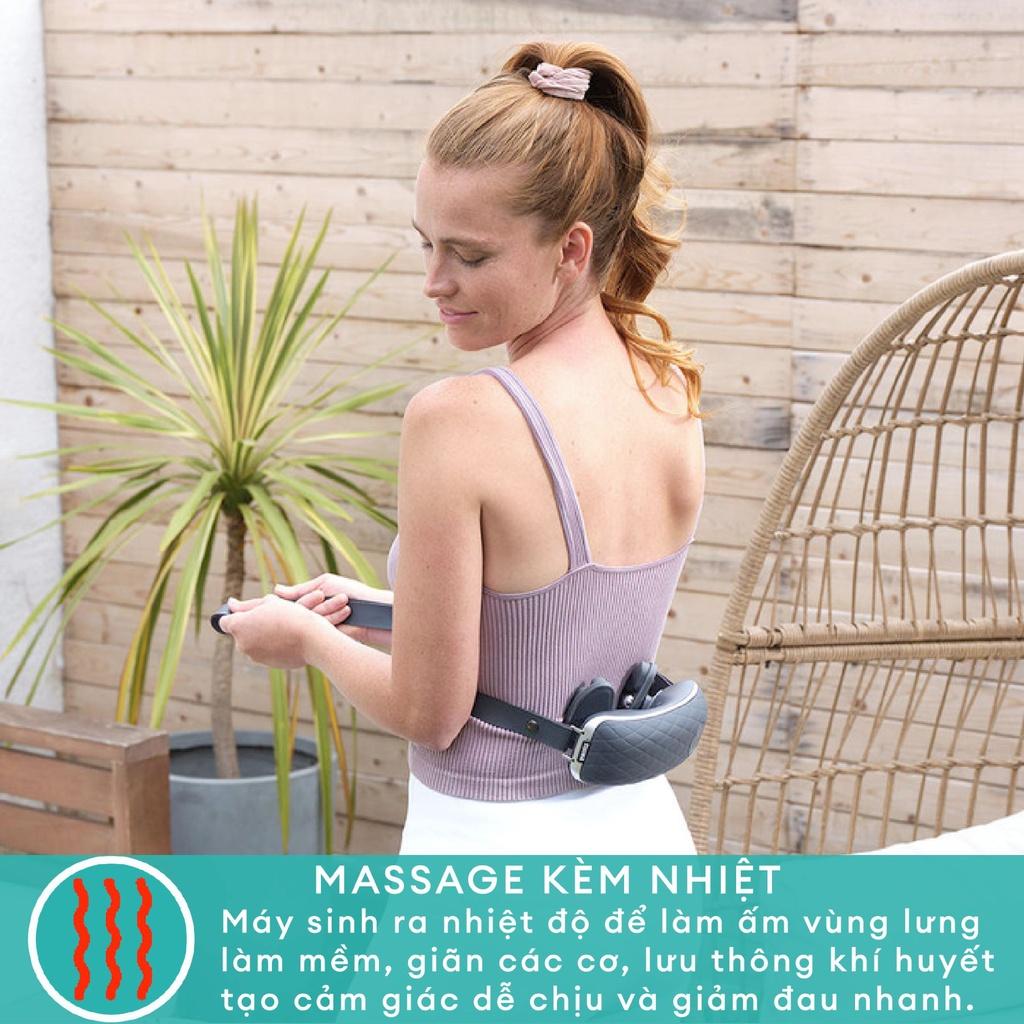 Đai massage cổ vai gáy & toàn thân công nghệ GEL kèm nhiệt dùng pin sạc Homedics NMS-685
