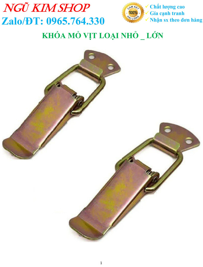 KHÓA MỎ VỊT LOẠI NHỎ _ LỚN