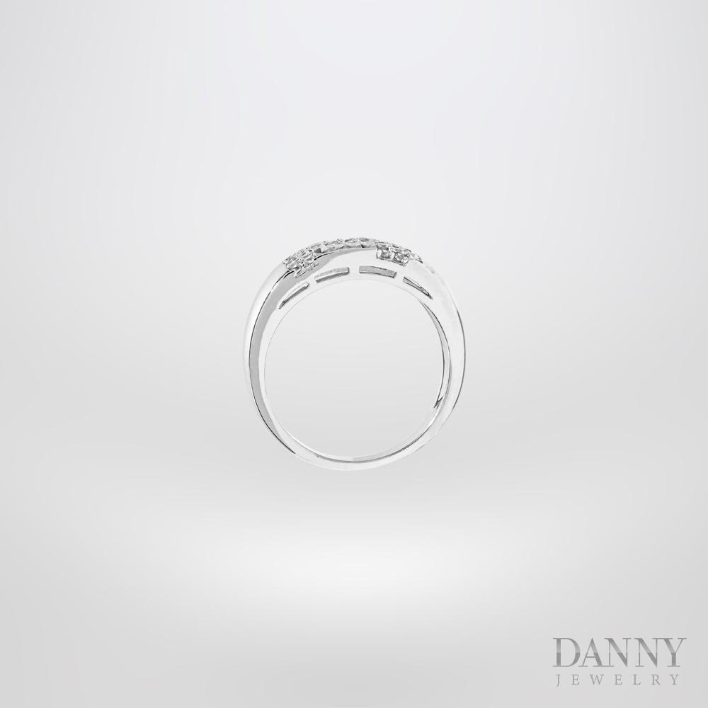 Nhẫn Nữ Bạc 925 Danny Jewelry Xi Bạch Kim Đính Đá CZ KI4GZ024