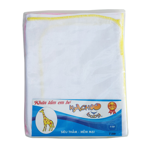 Khăn gạc tắm 5 lớp KACHOOBABY - 2 cái dùng để lau người, quàng bé ra ngoài, giữ ấm.