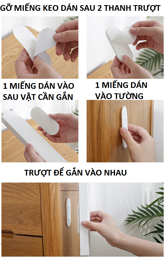 Bộ dụng cụ treo ổ cắm điện trượt chữ T siêu tiện dụng an toàn cho bé, giá đỡ các vật dụng gia đình