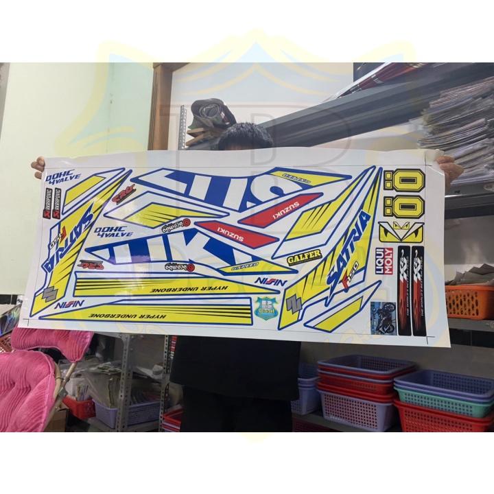 Tem xe Satria xăng cơ xanh gp