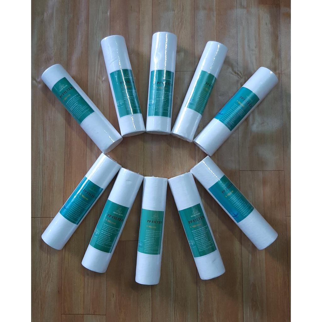 COMBO 10 LÕI SỐ 1 PP KHÔNG ĐẦU BÍT DÙNG ĐƯỢC CHO MỌI LOẠI MÁY LỌC NƯỚC