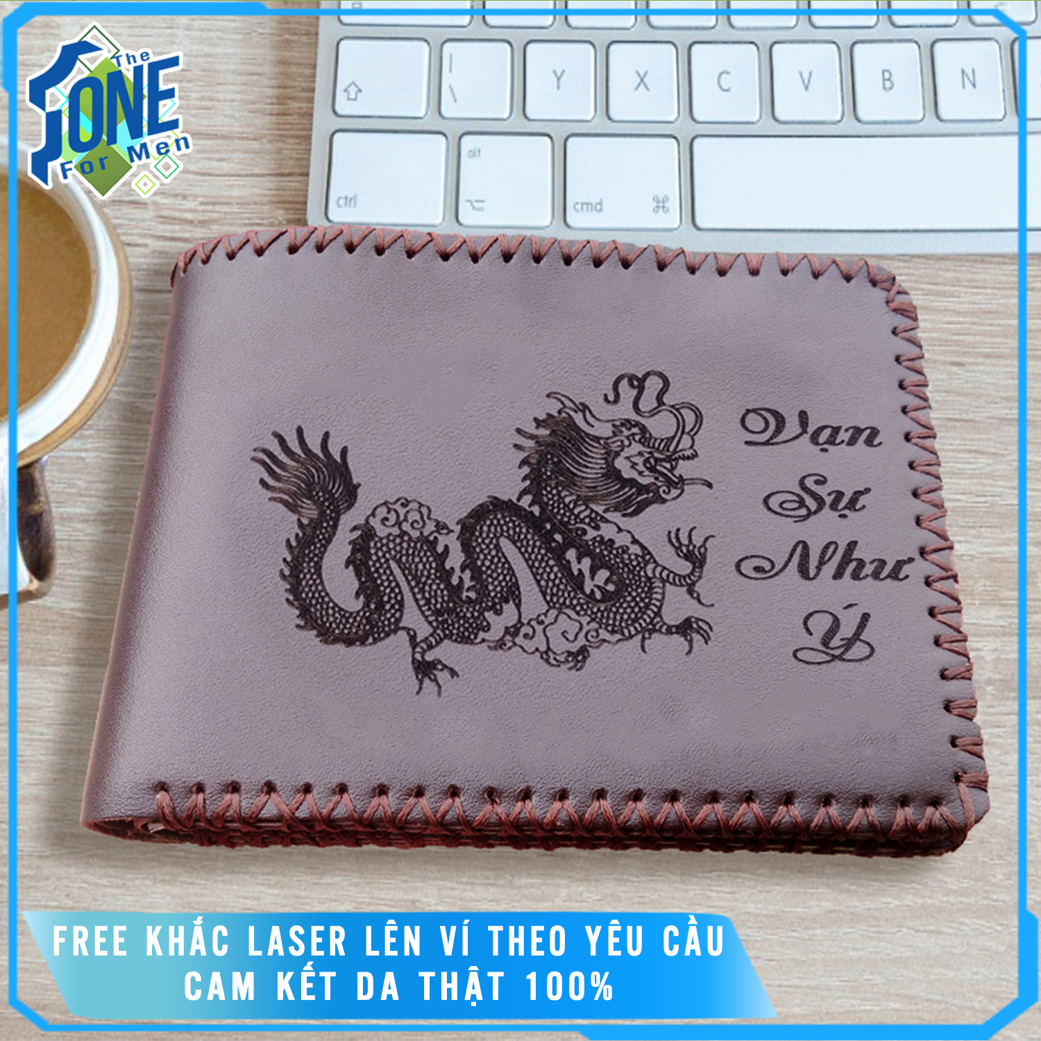 Ví Ngang &amp; Đứng Nam Da Bò Handmade Nổi Bật Cao Cấp - Free Khắc Nội Dung Theo Yêu Cầu - Chống Nước, Chống Lửa - Hàng Thủ Công Tỉ Mỉ - Bóp Da Bò Nam Thủ Công Cao Cấp