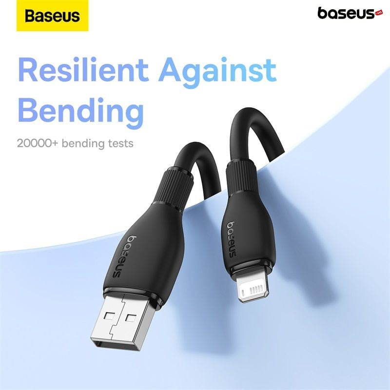 Cáp Sạc Nhanh Cho IP Baseus Pudding Series USB to IP 2.4A (Fast Charging Data Cable) - Hàng chính hãng