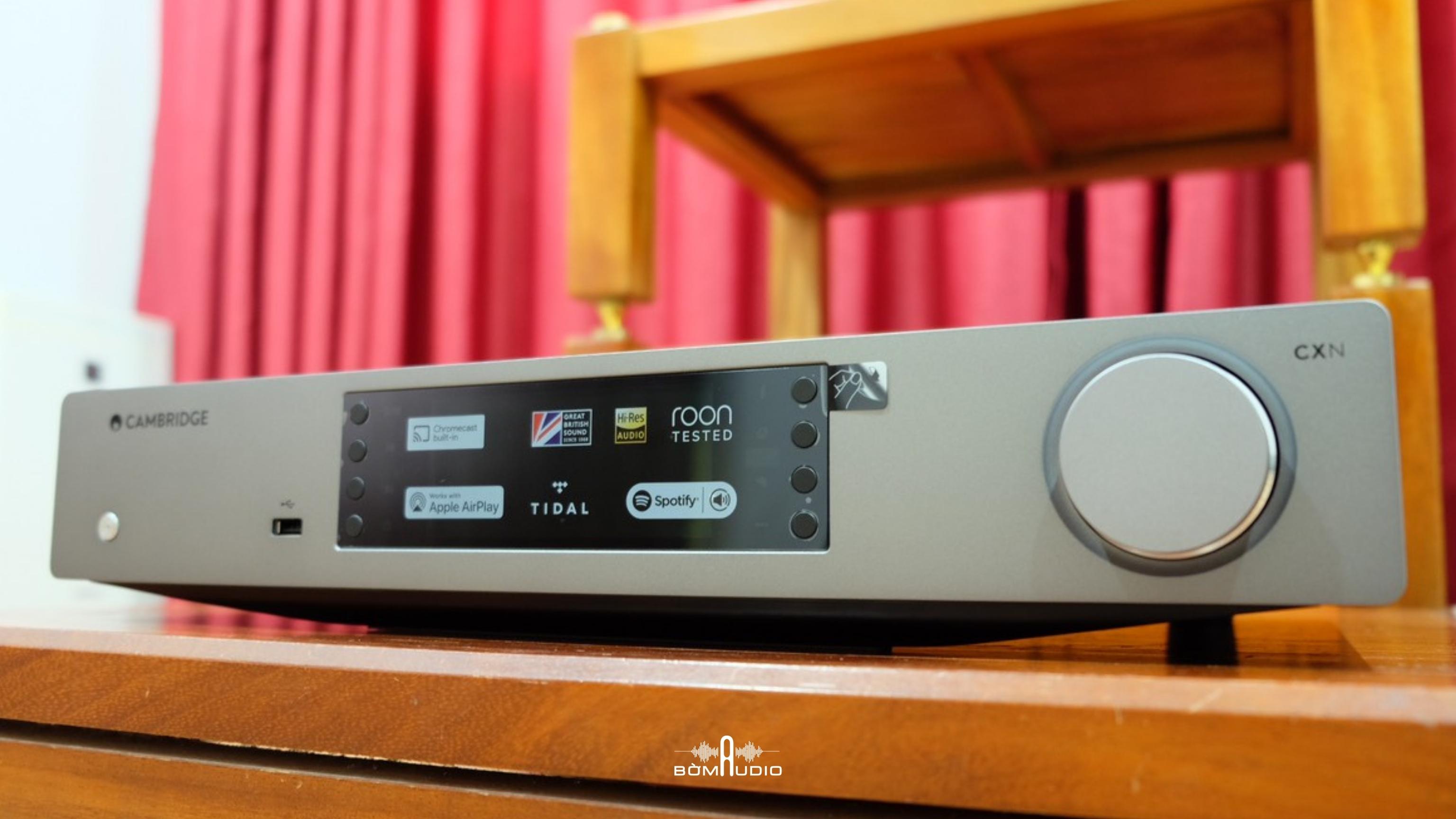 CAMBRIDGE AUDIO CXN V2 | DAC MUSIC SERVER | Giải Mã 384kHz / 24bit - Hỗ Trợ FLAC, ALAC, WAV, AIFF, MP3, WMA, AAC, Ogg - Phát Nhạc Ổ Cứng - Kết Nối Wifi Nghe Đa Phòng - Stream Nhạc Trực Tuyến: Spotify, Airplay, Internet Radio | Hàng Chính Hãng _ Mới 100%