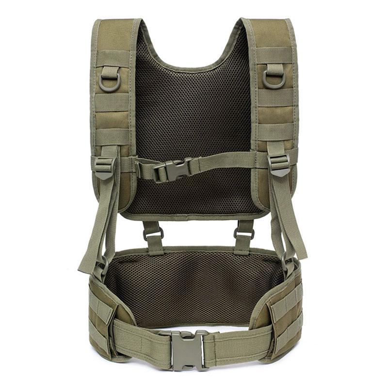 Chiến Thuật Quân Sự Dây Quân Đội Airsoft Chiến Đấu Treo Dây Lưng Gear Ngoài Trời Nam Săn Bắn Chiến Tranh Trận Hỗ Trợ Thắt Lưng Có Thể Điều Chỉnh Color: A2-4