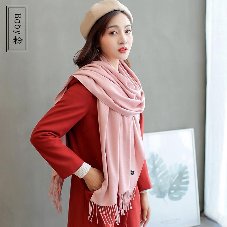 Khăn Choàng Cổ Nữ Cashmere chất vải Len mềm mịn