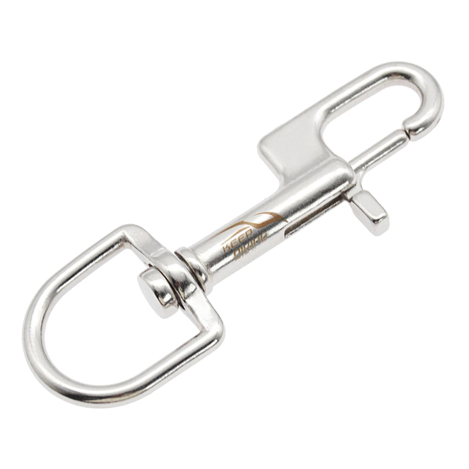 2xStainless Steel Swivel  Snap Hook Clip Scuba Diving 100mm Single Ended