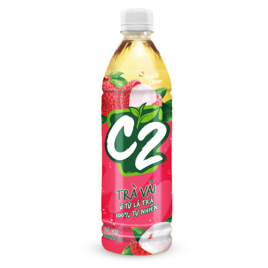 Thùng 24 chai Trà C2 455ml x 24 đủ vị
