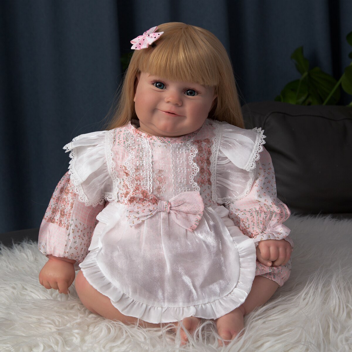 Búp Bê Thân Gòn 60 cm 24 inch Silicon Reborn Vinyl Doll PVN3375