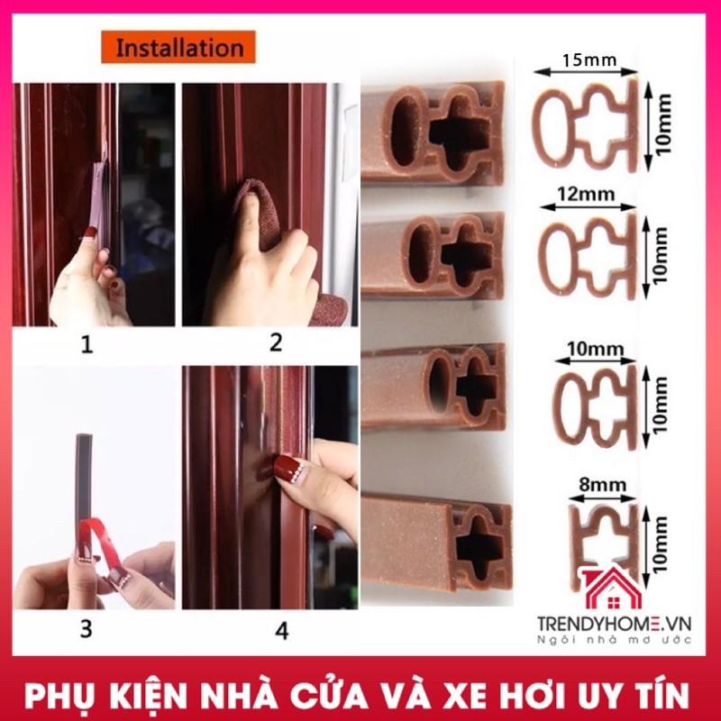 ️FLASH SALE️ Gioăng cách âm khung cửa, Ron cách âm cao cấp dày 10-15mm đàn hồi cao ngăn bụi côn trùng phù hợp mọi loại