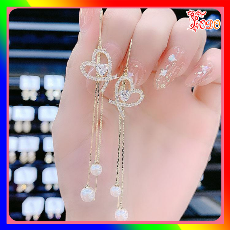 Bông tai nữ trẻ trung kiểu dáng đính đá phong cách cá tính thích hợp đi chơi BSTKD - [Thời Trang ToDo]