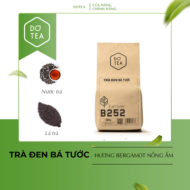 Trà Đen Bá Tước B252 Dotea 100g - 500g - Chát Nhẹ Ngọt Hậu Thơm Nồng Nàn Hương Vỏ Cam Bergamot