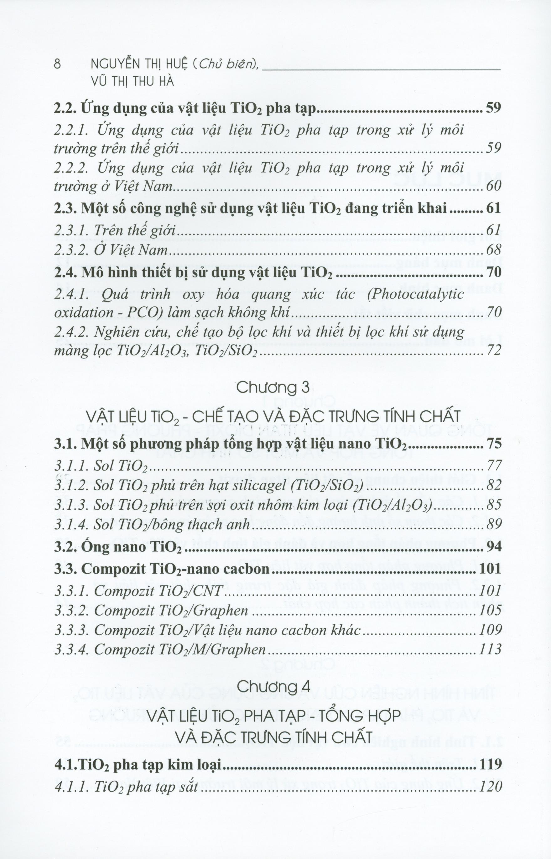 Ứng Dụng Vật Liệu Titan Dioxit Trong Xử Lý Ô Nhiễm Môi Trường