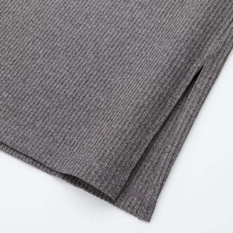 Đầm midi thun gân xuất nhật