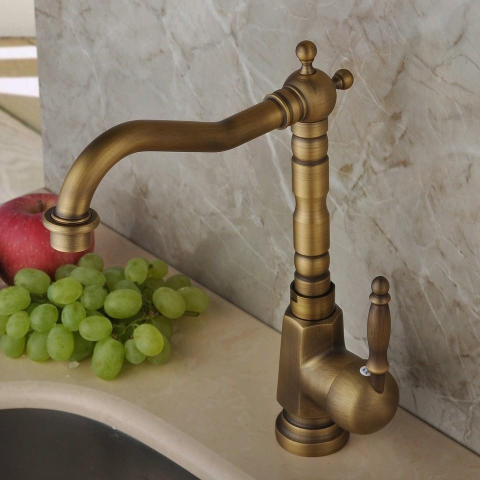 Vòi chén lavabo nóng lạnh đồng thau cổ điển cao cấp