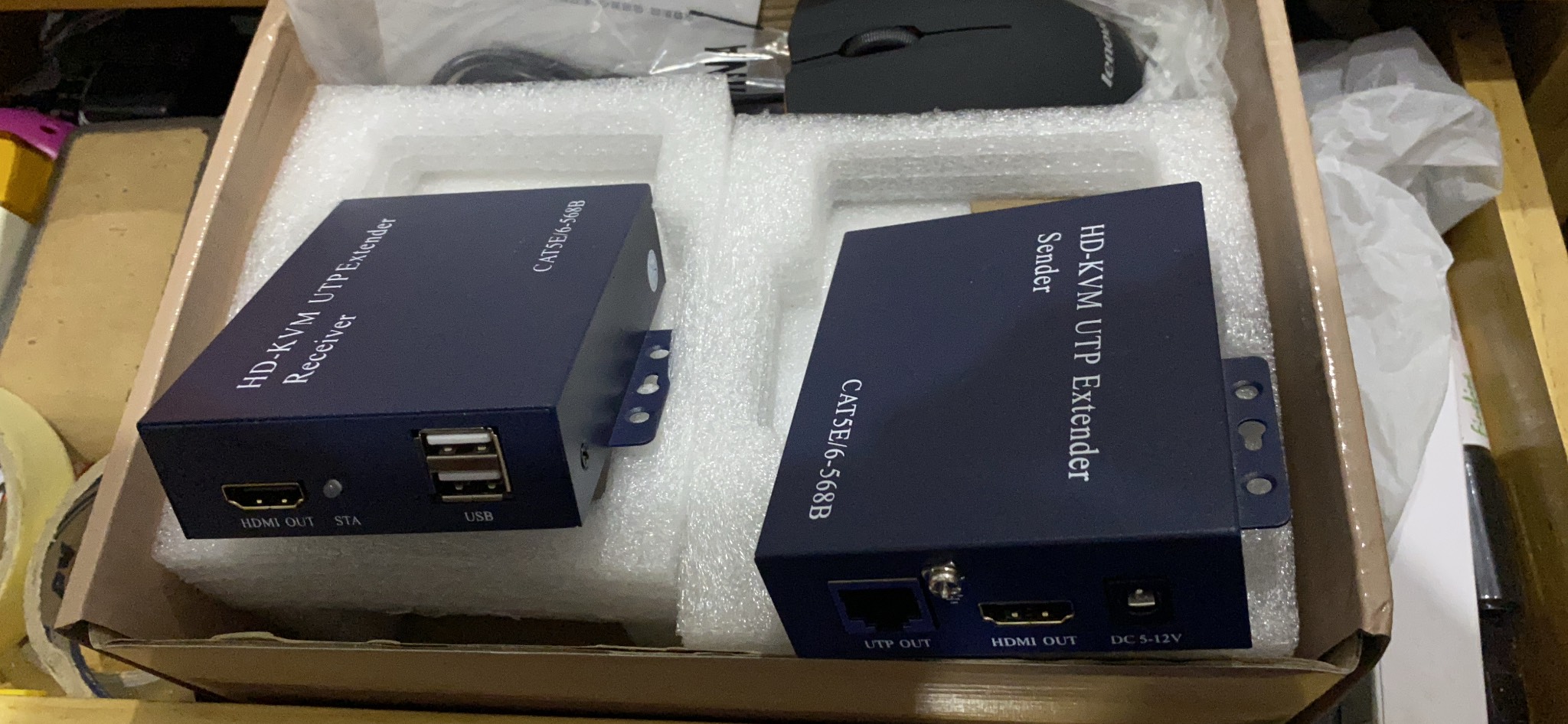 Cặp Converter Mạng LAN HDMI 1080P AB Và USB
