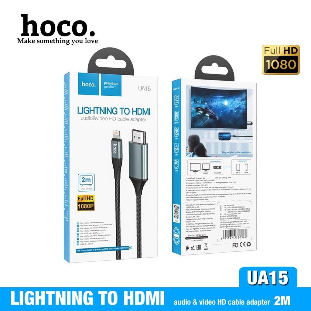 Đầu chuyển Hoco UA15 / UA13 cho iPhone/iPad/Type C to HDMI hàng chính hãng, truyền hình ảnh, âm thanh từ điện thoại sang màn hình, Tivi