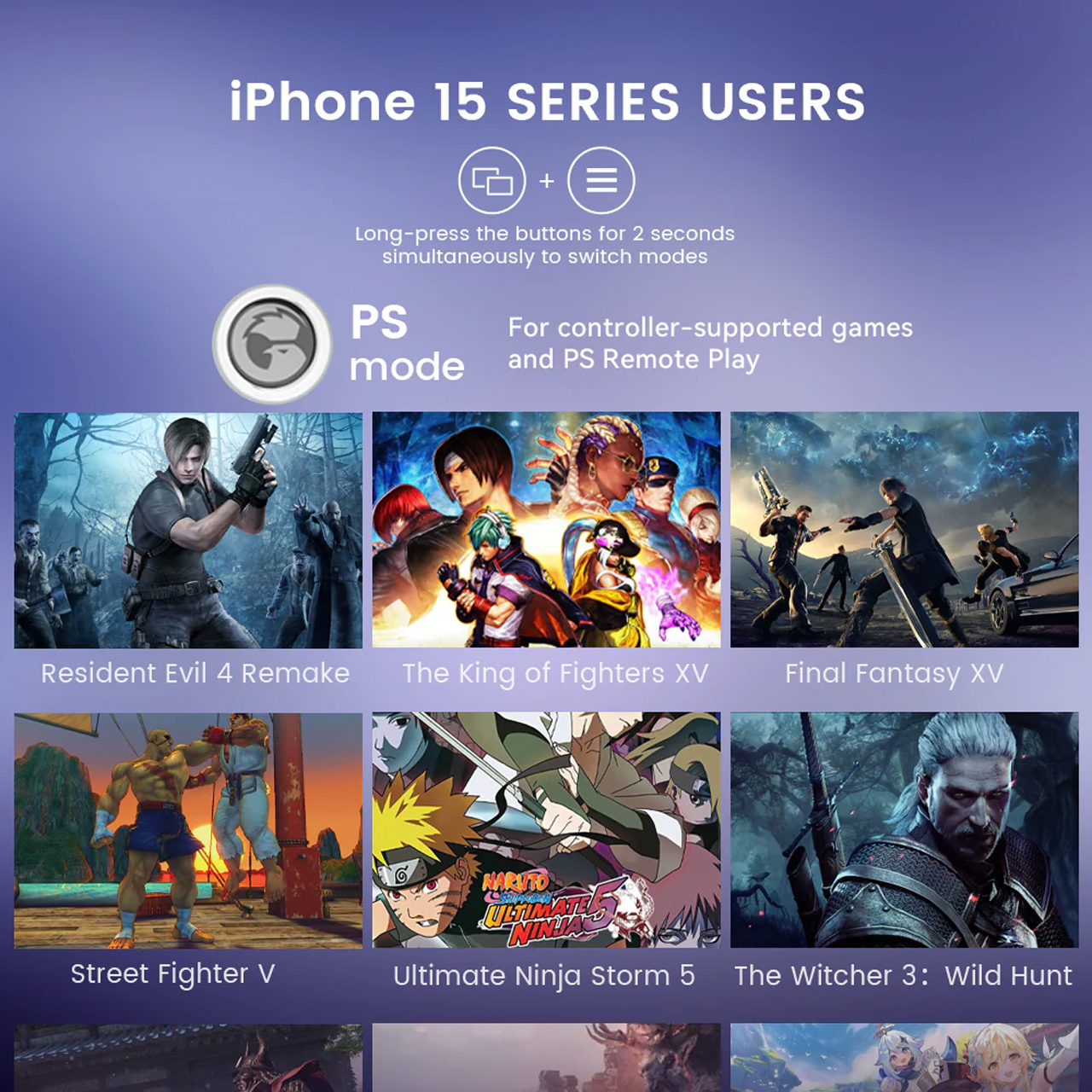 Tay cầm chơi game Vinetteam Gamesir G8 Galileo cho iPhone 15, Điện Thoại Android kết nối Type C - hàng chính hãng