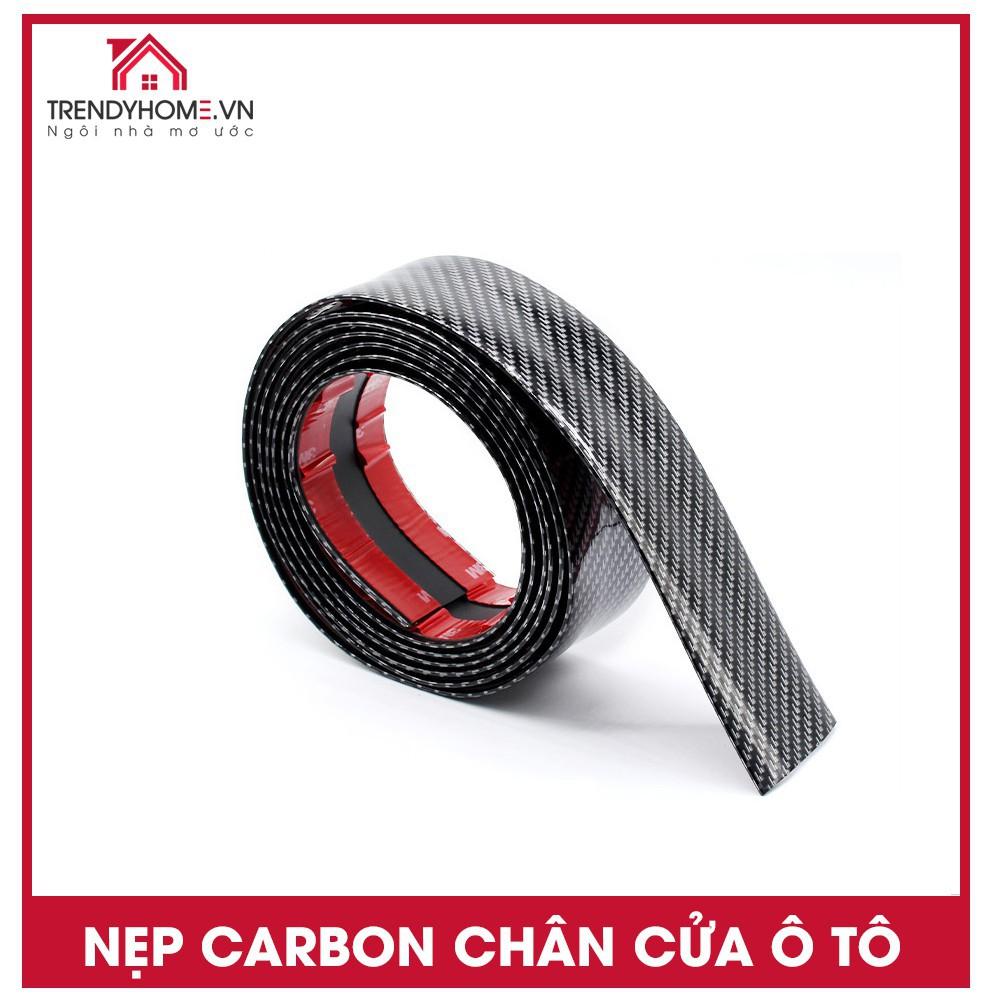 Nẹp carbon chống xước, nẹp nhựa trang trí vân carbon
