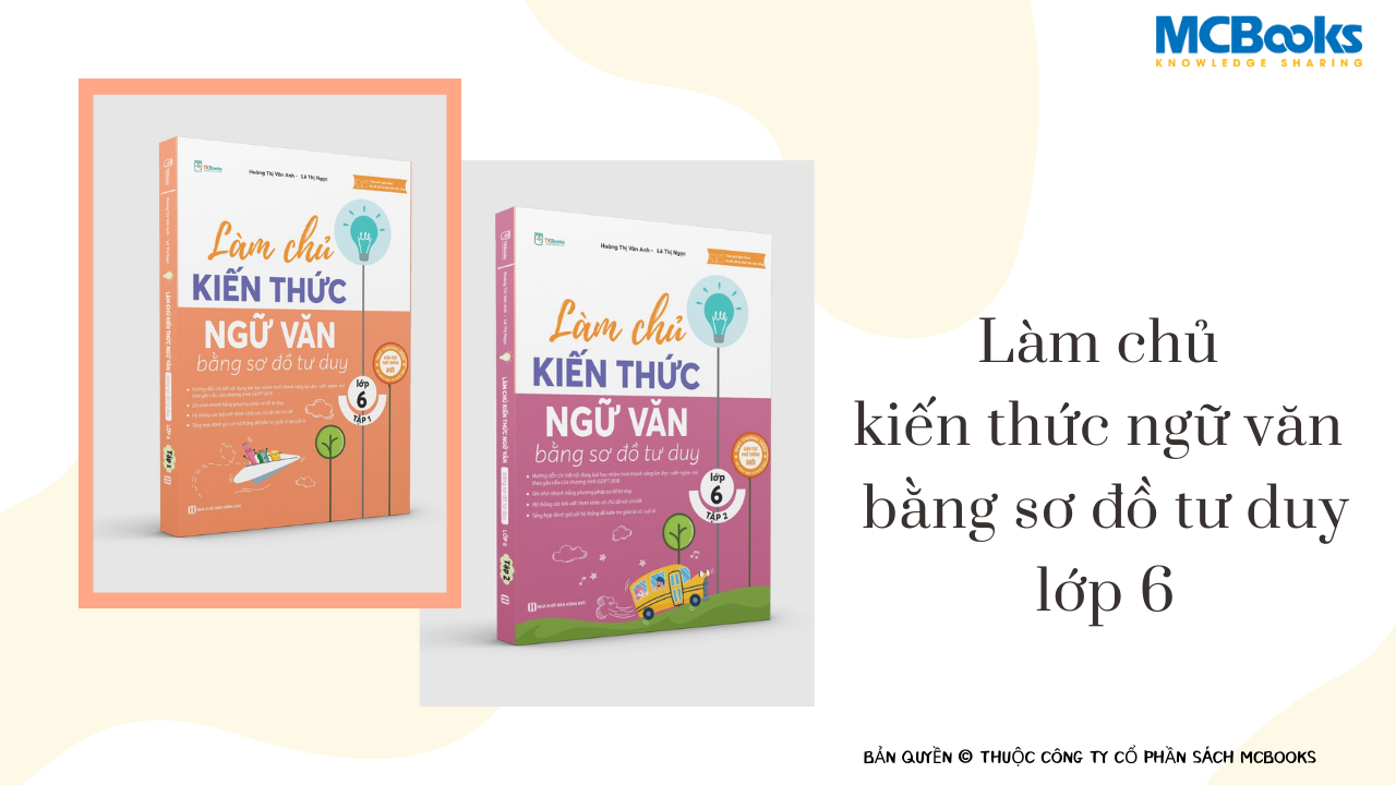 Combo Làm chủ ngữ văn bằng sơ đồ tư duy lớp 6 ( Tập 1 + Tập 2 )