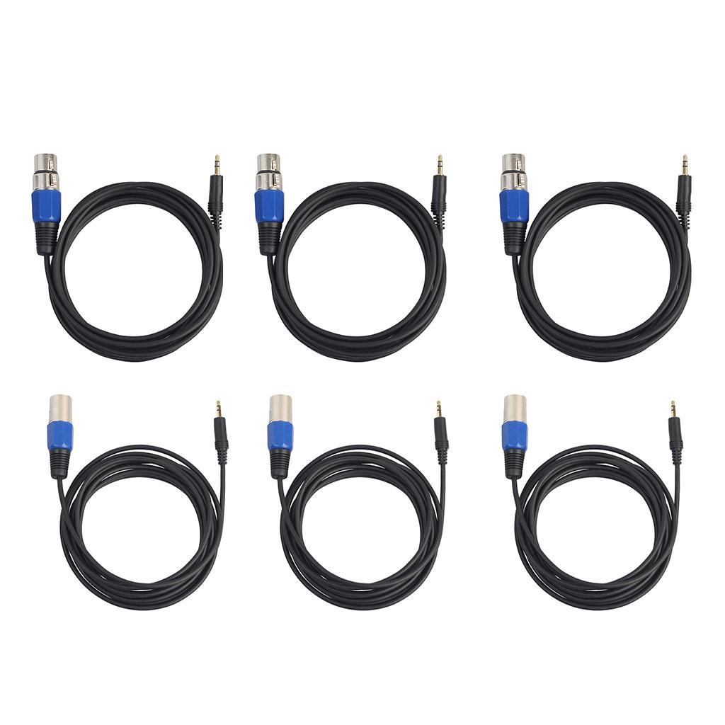 Male 3.5mm to XLR Audio Male/Female Cable for HDTV