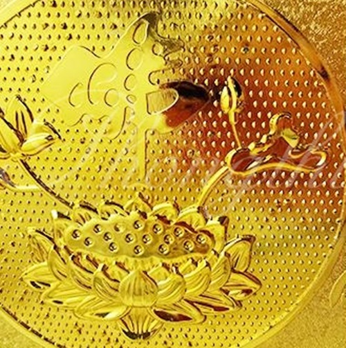 Dĩa trái cây bàn thờ Nhựa và Hợp kim màu vàng - thờ cúng.