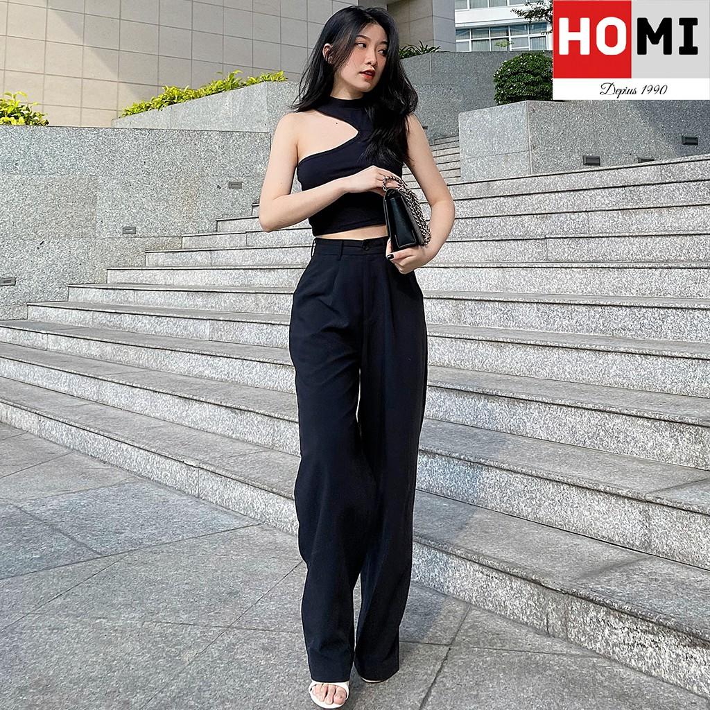 Áo thun Croptop lệch vai phong cách quyến rũ Homi Fashion