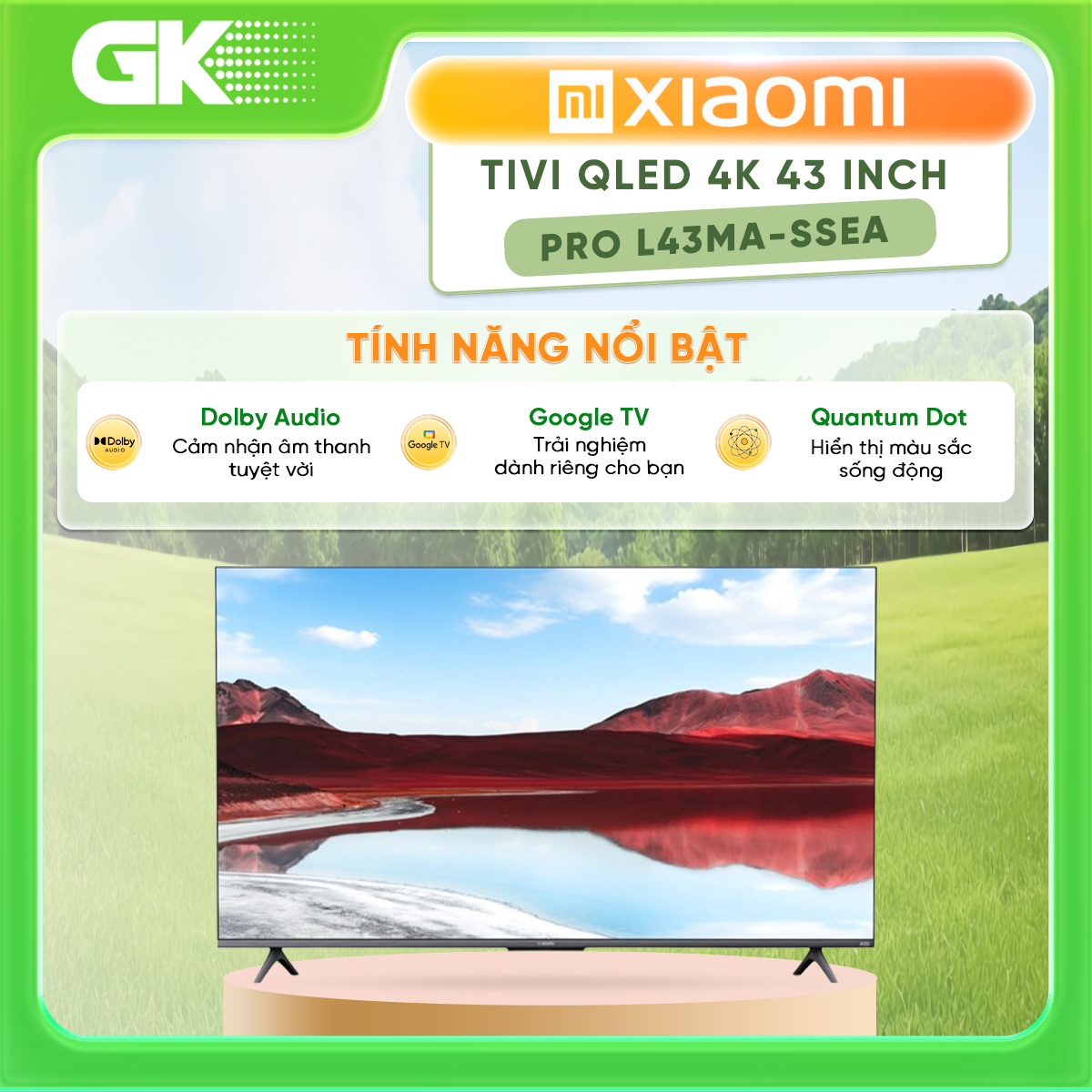 PRO L43MA-SSEA - Google Tivi Xiaomi A Pro 4K 43 inch L43MA-SSEA - Hàng Chính Hãng