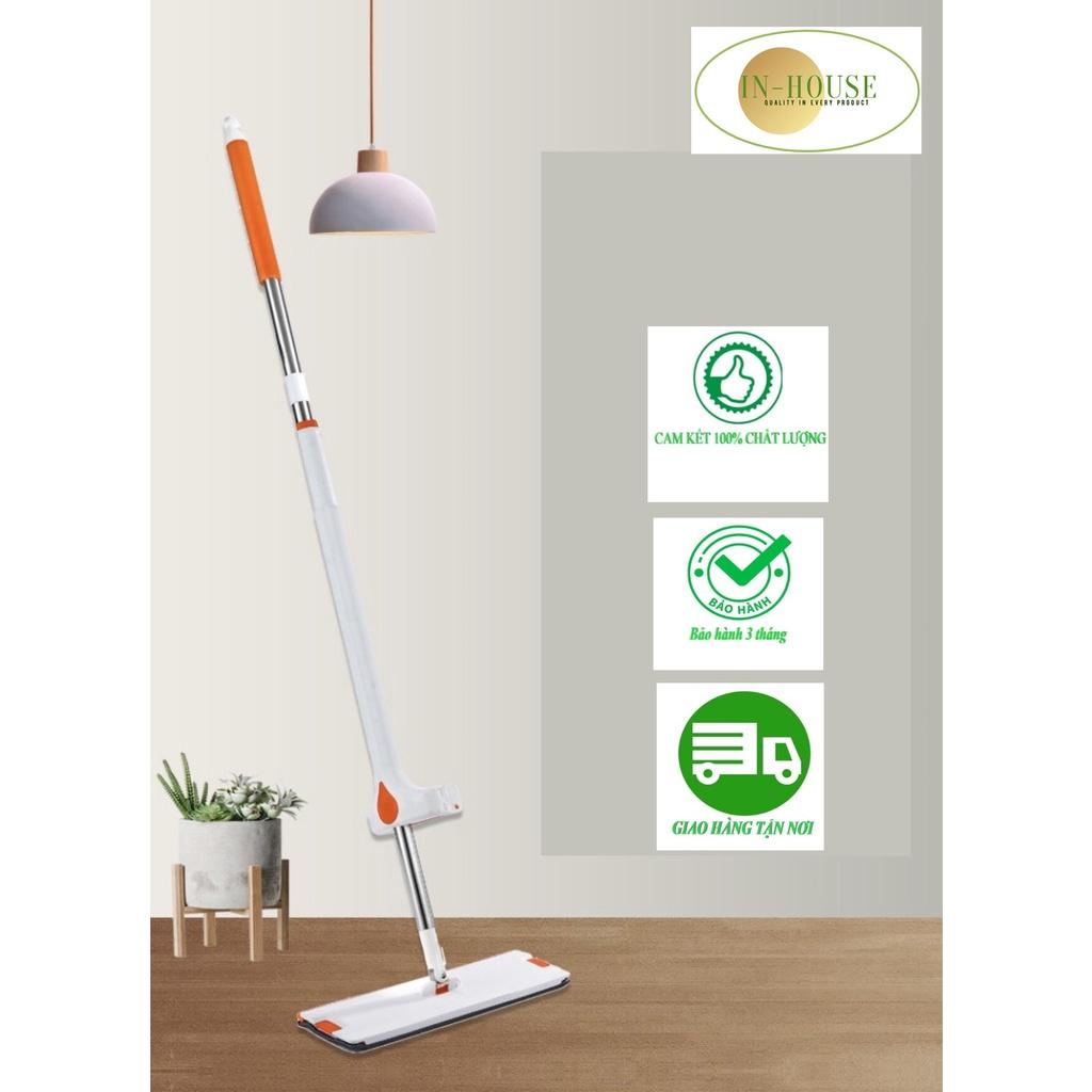 Cây Lau bẹ kéo tự vắt 42cm cao cấp( kèm 2 bông lau)