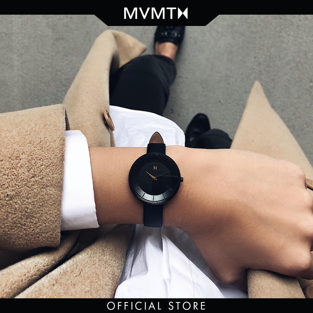 Đồng hồ Nữ MVMT dây da 32mm - MOD D-FB01-BLBL