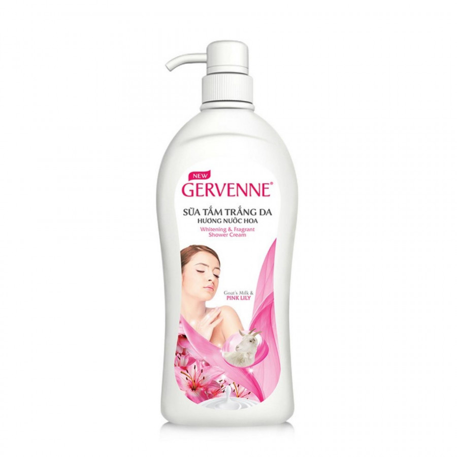 Sữa tắm trắng da Gervenne Pink Lily 900gr