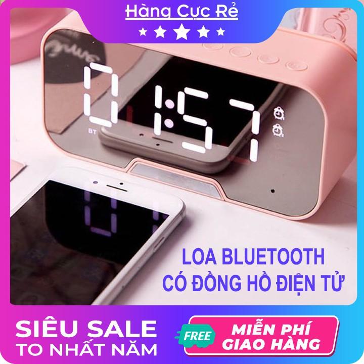 Loa Bluetooth Kiêm Đồng Hồ Để Bàn | Loa Công Suất Lớn | Đồng Hồ Báo Thức | Đo Nhiệt Độ Môi Trường | Màu Sắc Trẻ Trung