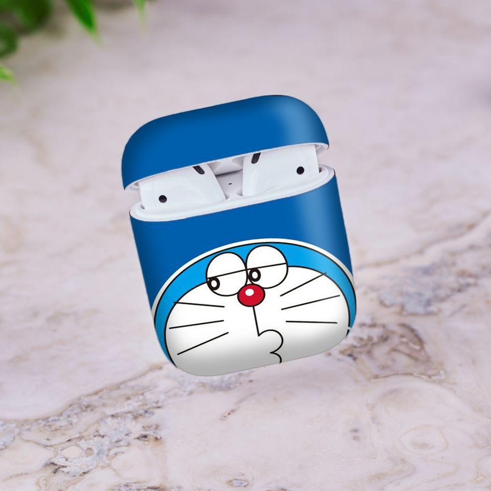 Miếng dán skin cho AirPods in hình Doremon - Dor038