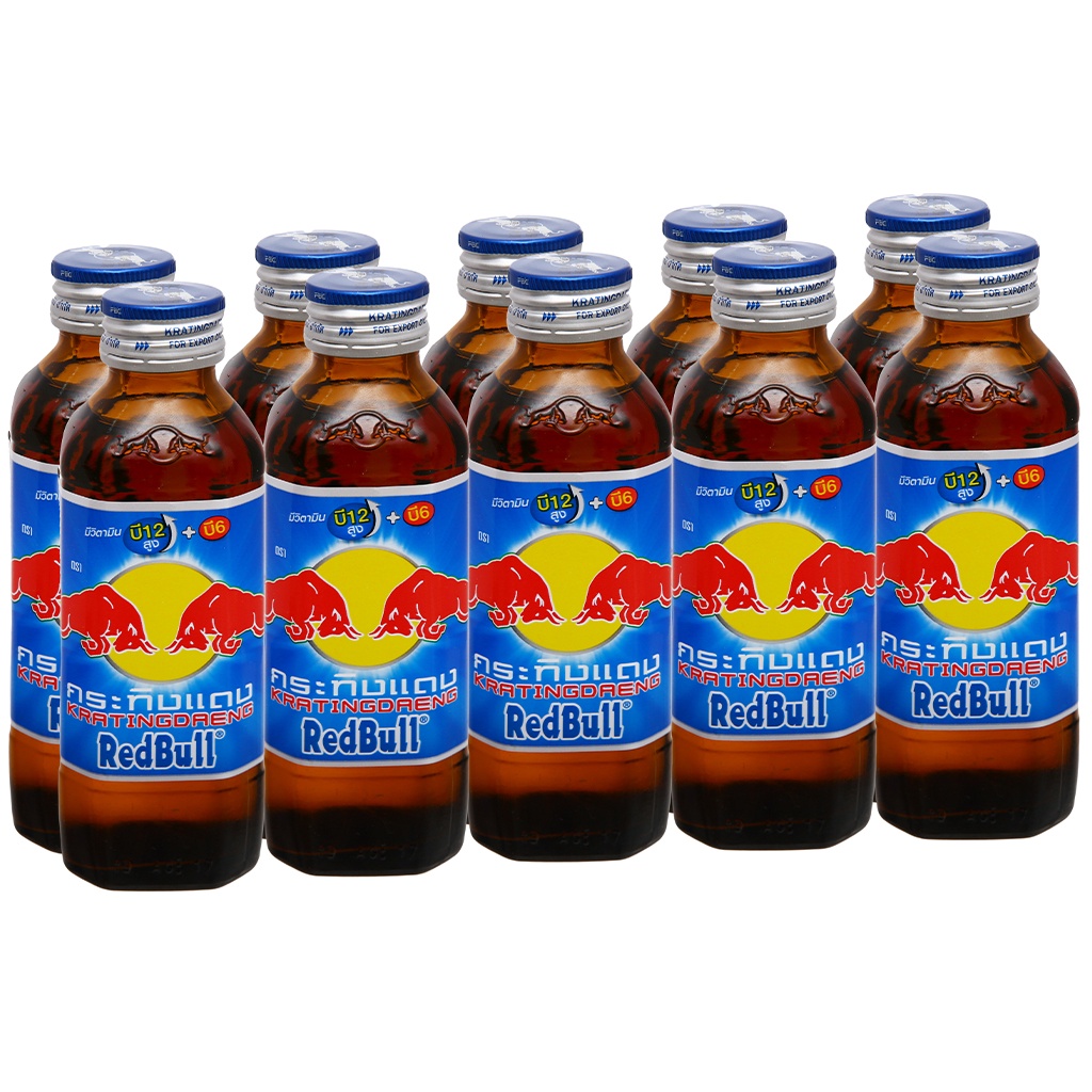 (Lốc) Nước tăng lực Redbull chai thủy tinh 150ml_Bổ sung vitamin Tăng cường sức khỏe_Tập trung tỉnh táo