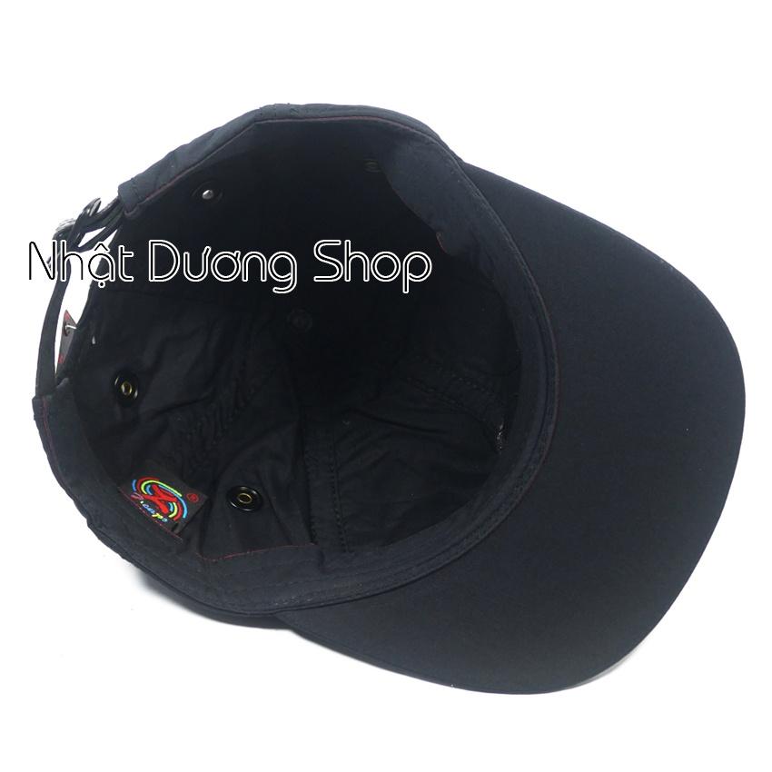 Nón kết cao cấp - Chất liệu vải kaki kết hợp với mặt da tròn họa tiết & chữ Z cùng với sò kiểu nổi bật