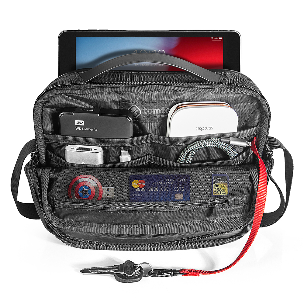 Túi đeo chéo đa năng Tomtoc Crossbody cho Ipad 10.5inch/ Pro 11inch/ Tablet/ Notebook 11inch - Hàng chính hãng