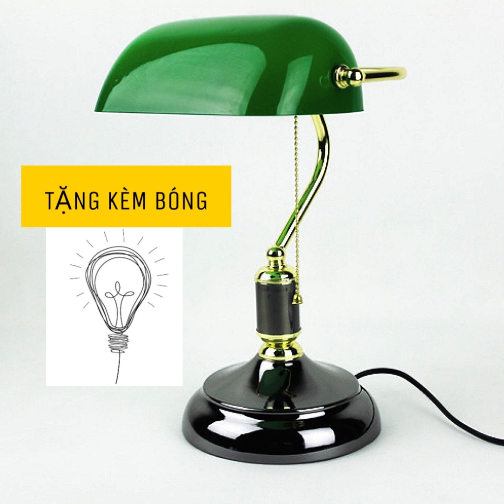 Đèn bàn Tân cổ điển Anh Quốc-Đèn bàn văn phòng làm việc công sở.Fullbox